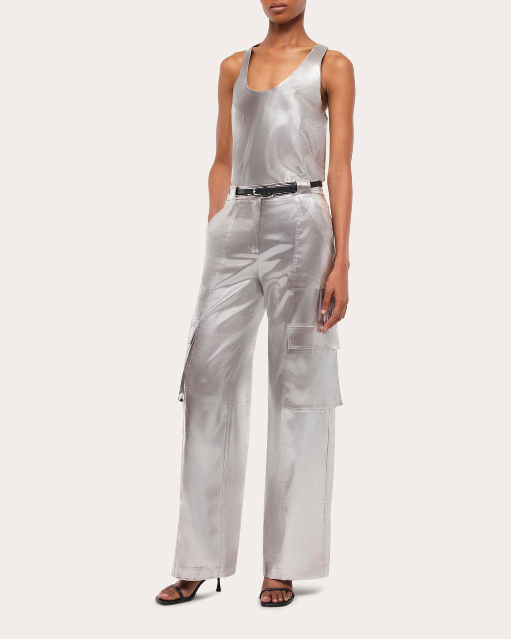 Kamari Metallic Lamé Tank Top