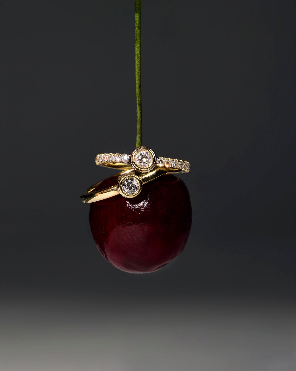 Diamond & 18k Gold Orbit Petite Ring