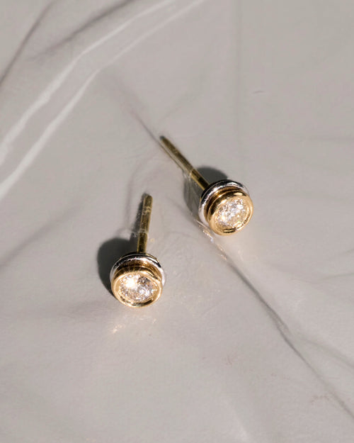 0.2ctw Diamond & 18k Gold Ignite Stud Earrings