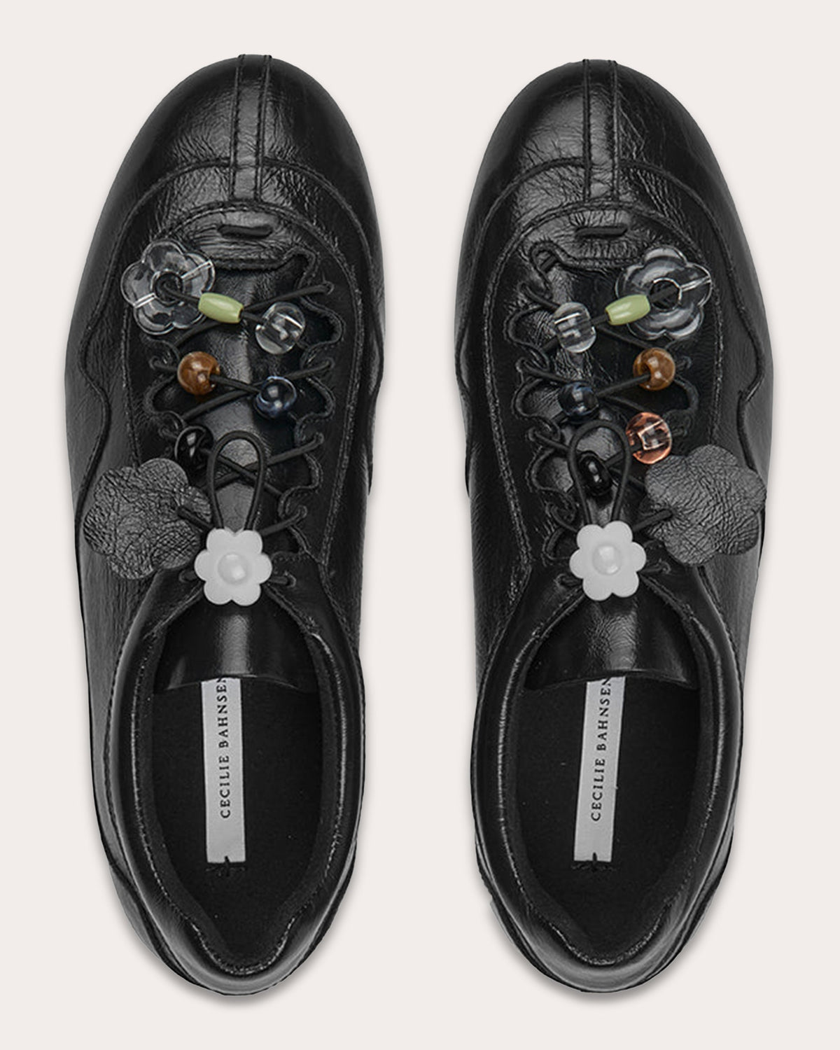 Blaise Beaded Floral Leather Sneaker