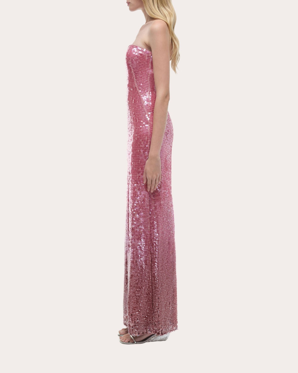 Leilani Sequin Strapless Column Gown