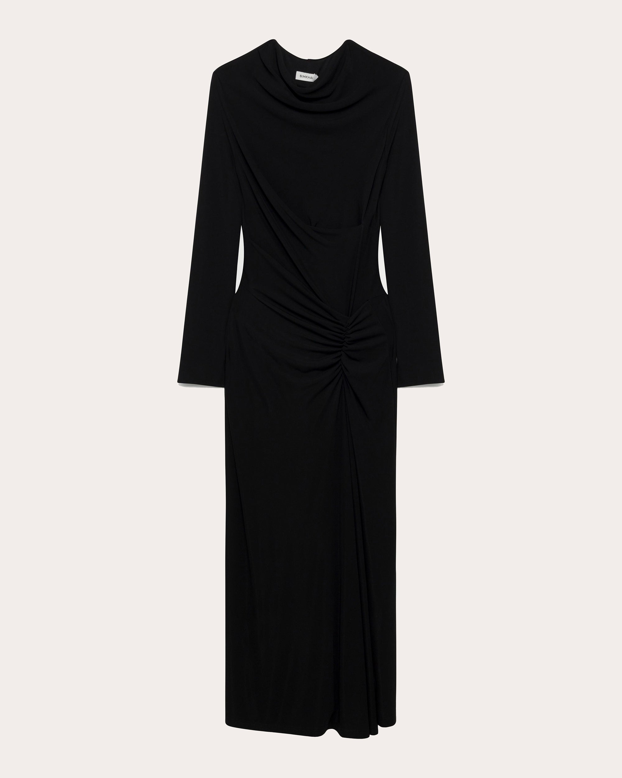 Ferrera Jersey Draped Midi Dress