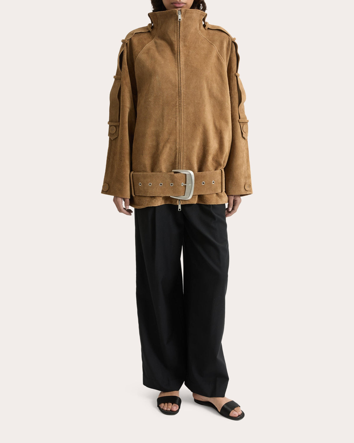 Sara Oversized Suede Jacket