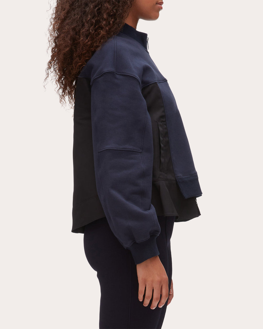 French Terry Ripstop Combo Zip Track Jacket