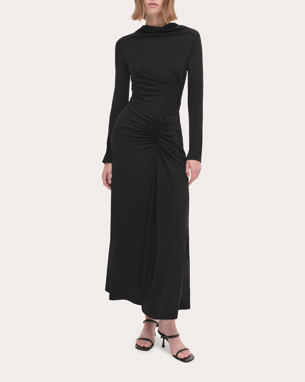 Ferrera Jersey Draped Midi Dress