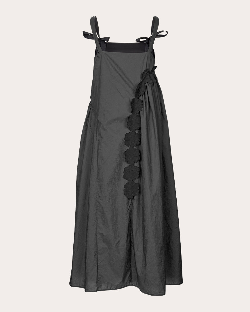 Oaklyn Floral-Appliquéd Nylon Midi Dress