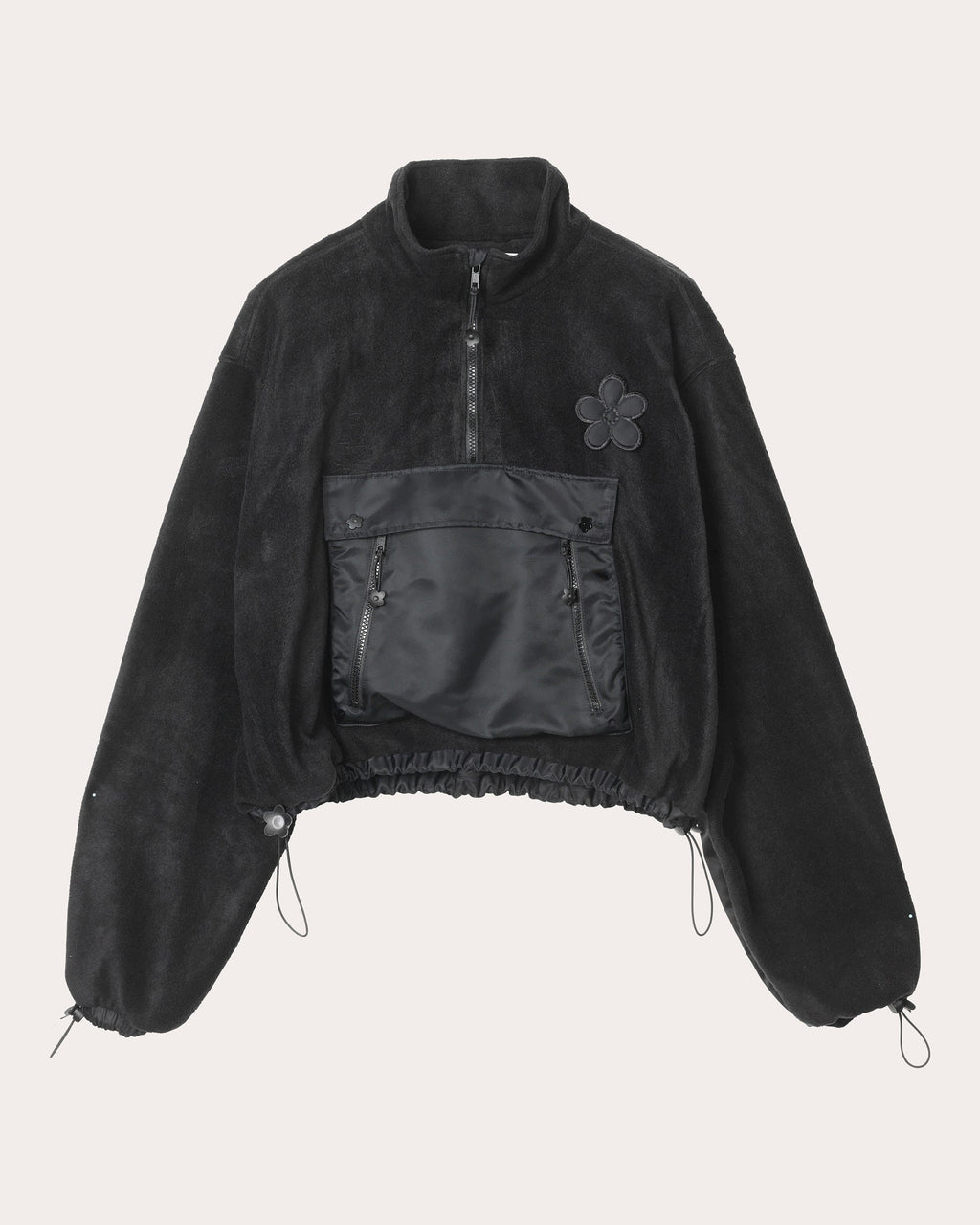 Bastian Floral Fleece Half-Zip Anorak
