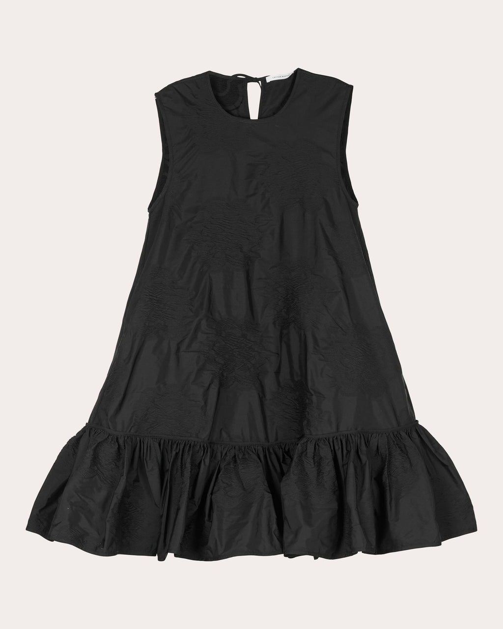 Lala Borus Jacquard Ruffle Shift Dress