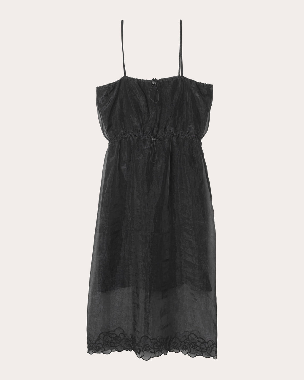 Barr Embroidered Floral Liquid Myrtia Slip Dress