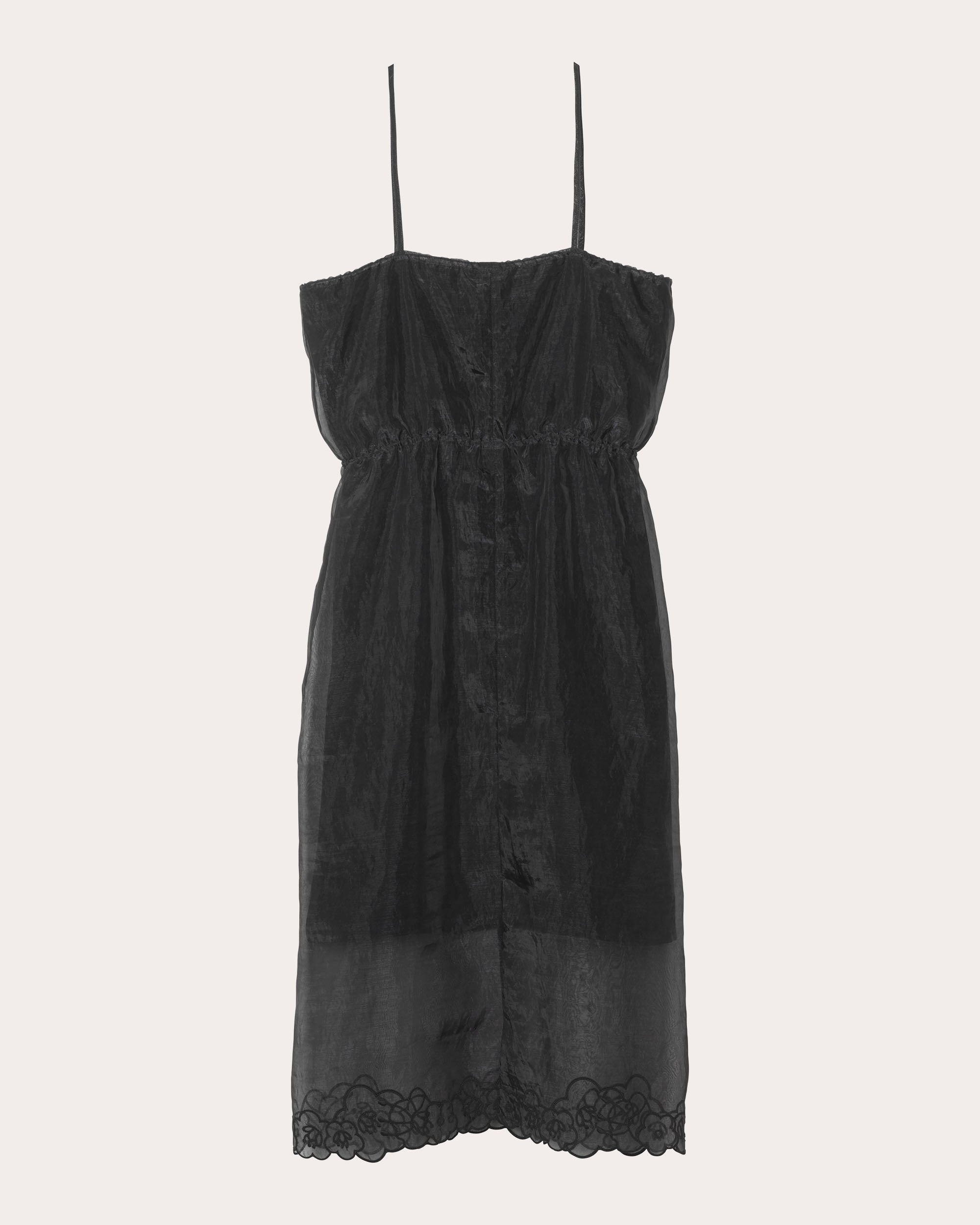 Barr Embroidered Floral Liquid Myrtia Slip Dress