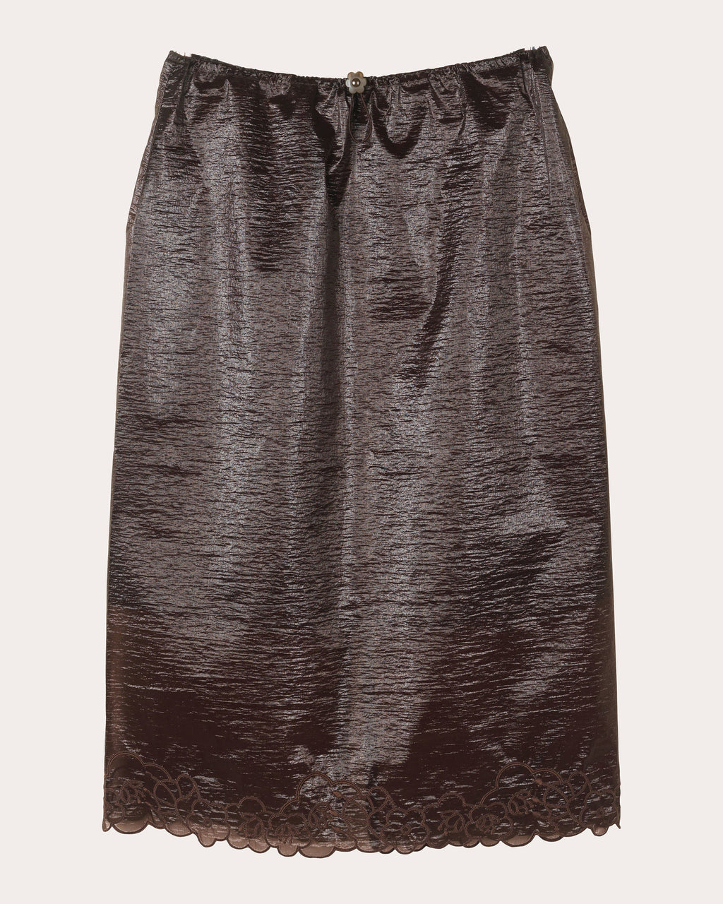 Bria Embroidered Floral Liquid Myrtia Pencil Skirt