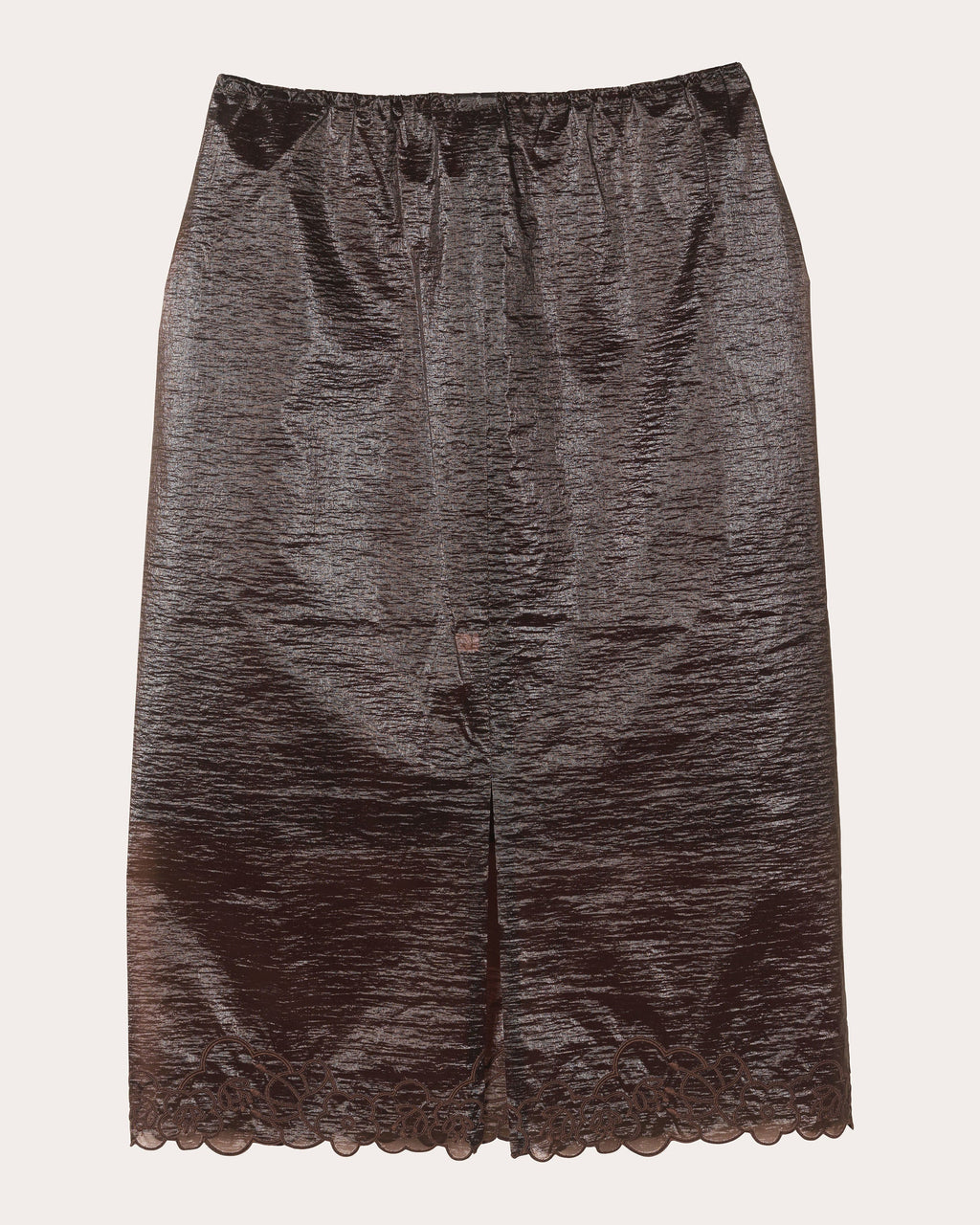 Bria Embroidered Floral Liquid Myrtia Pencil Skirt