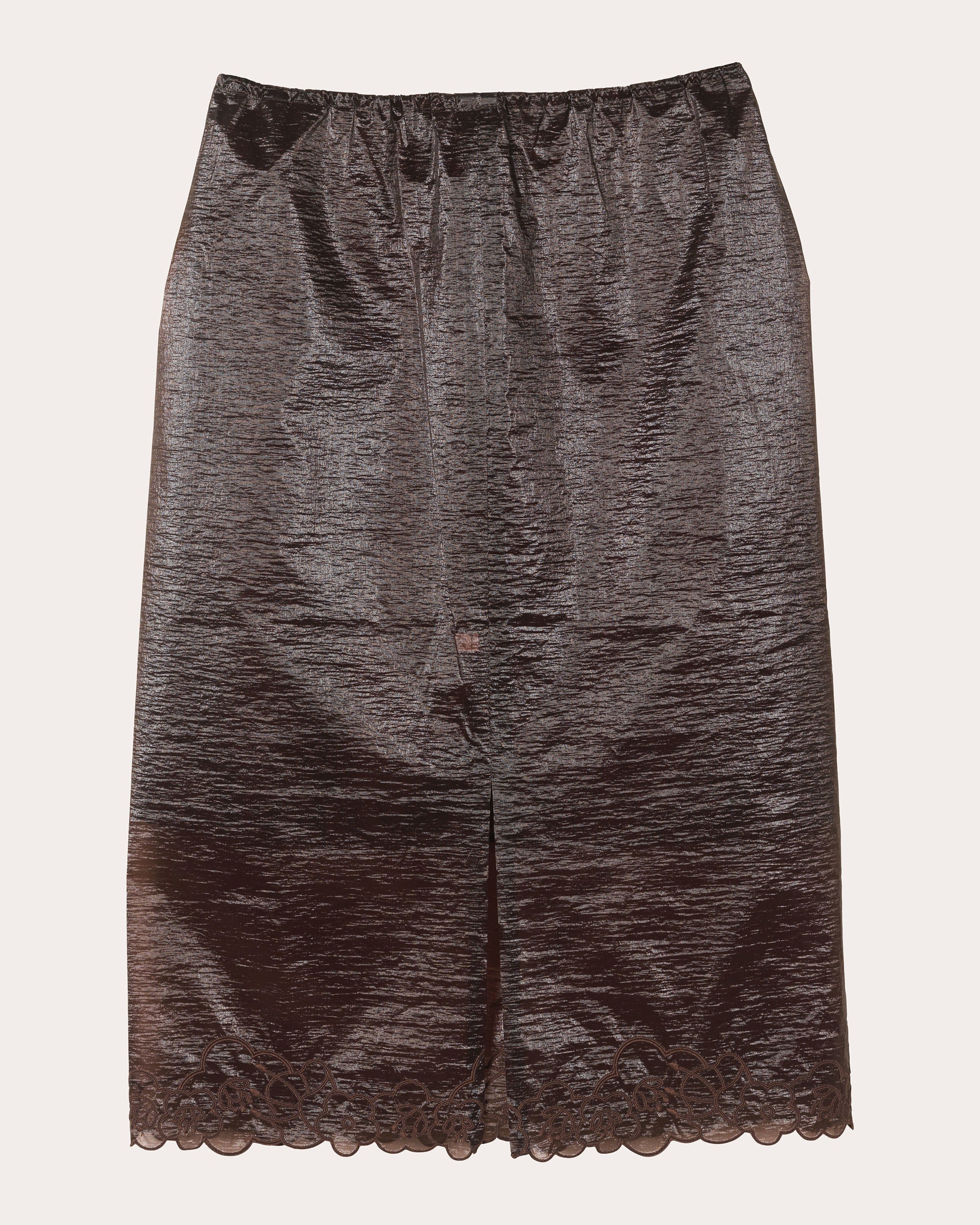 Bria Embroidered Floral Liquid Myrtia Pencil Skirt