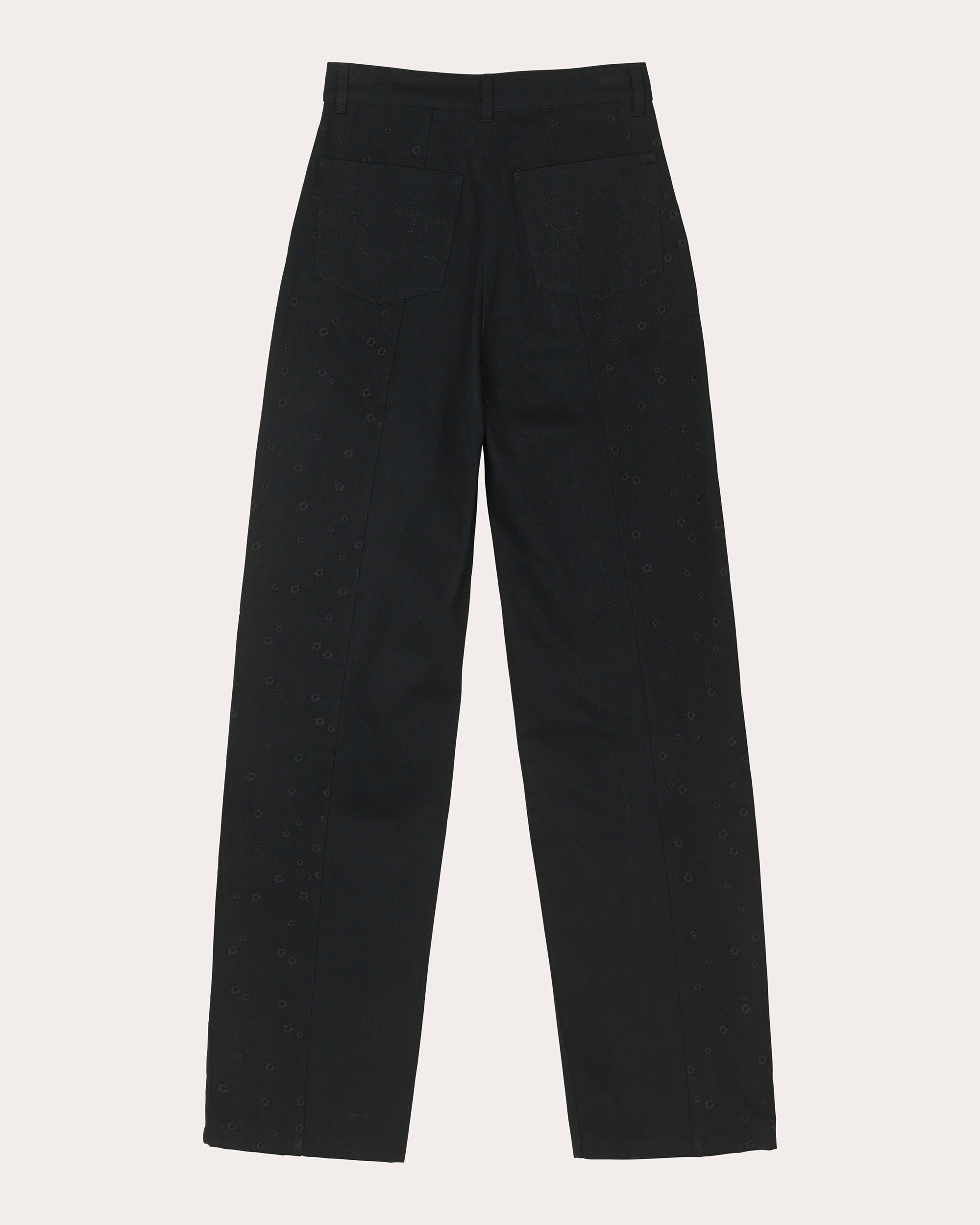 Bliss Embroidered Floral Straight-Leg Jeans