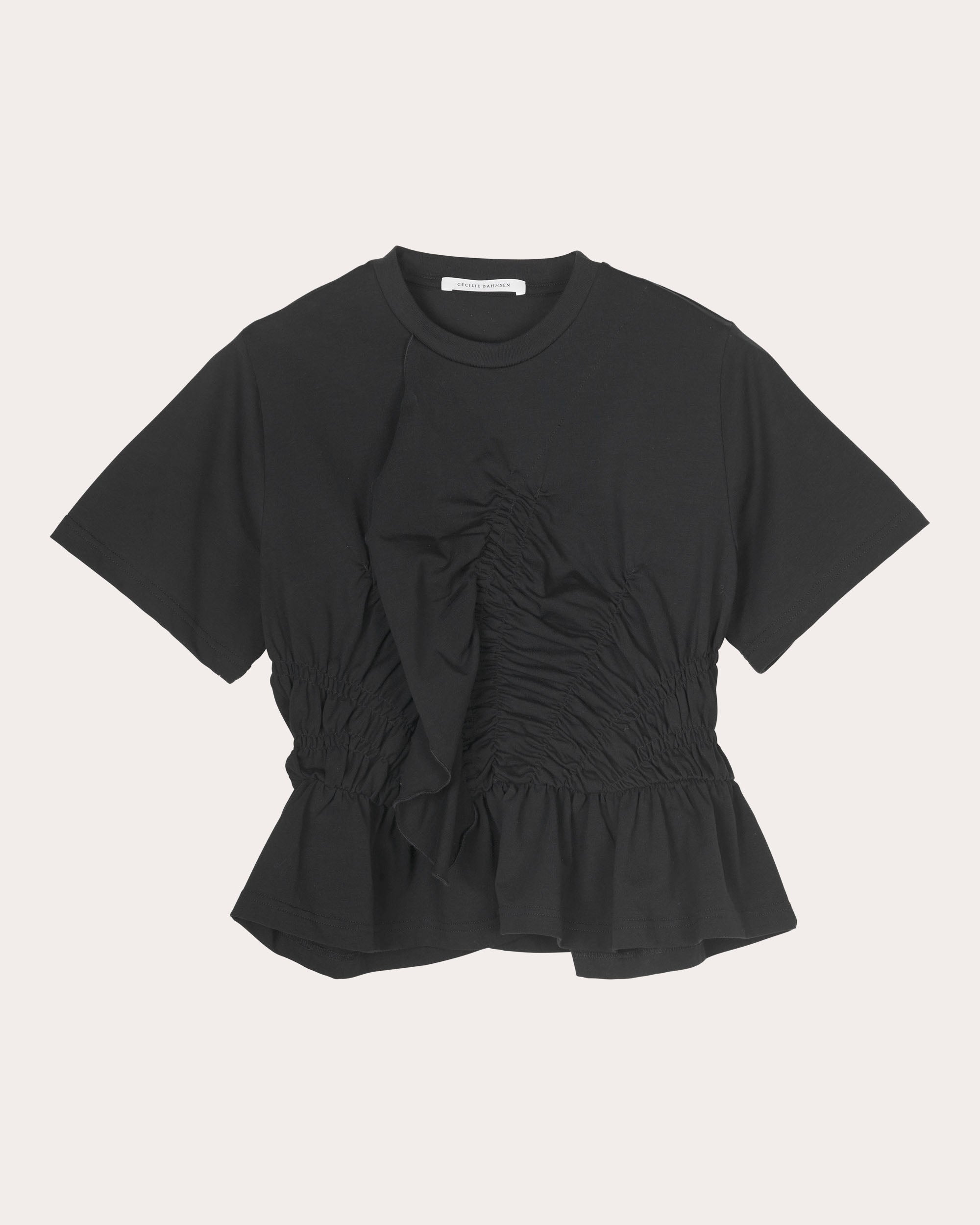 Ace Jersey Shirred Ruffle T-Shirt