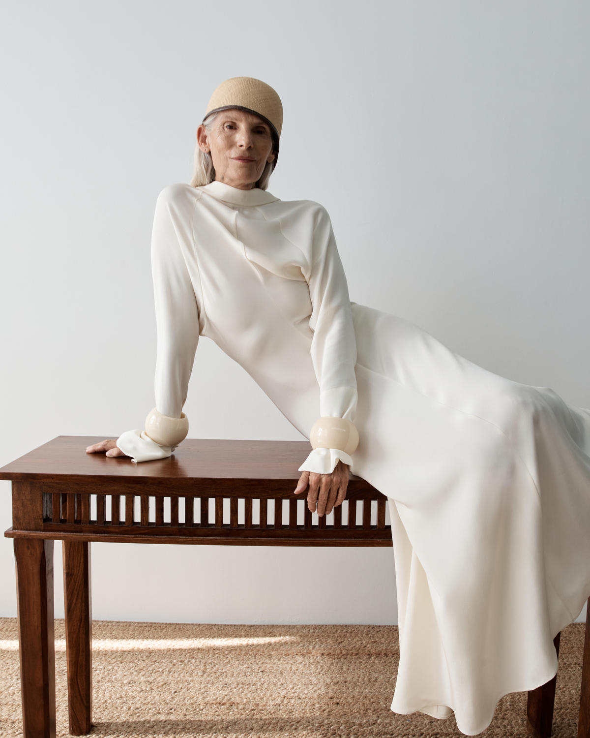 Lea Silk Crepe Collared A-Line Dress