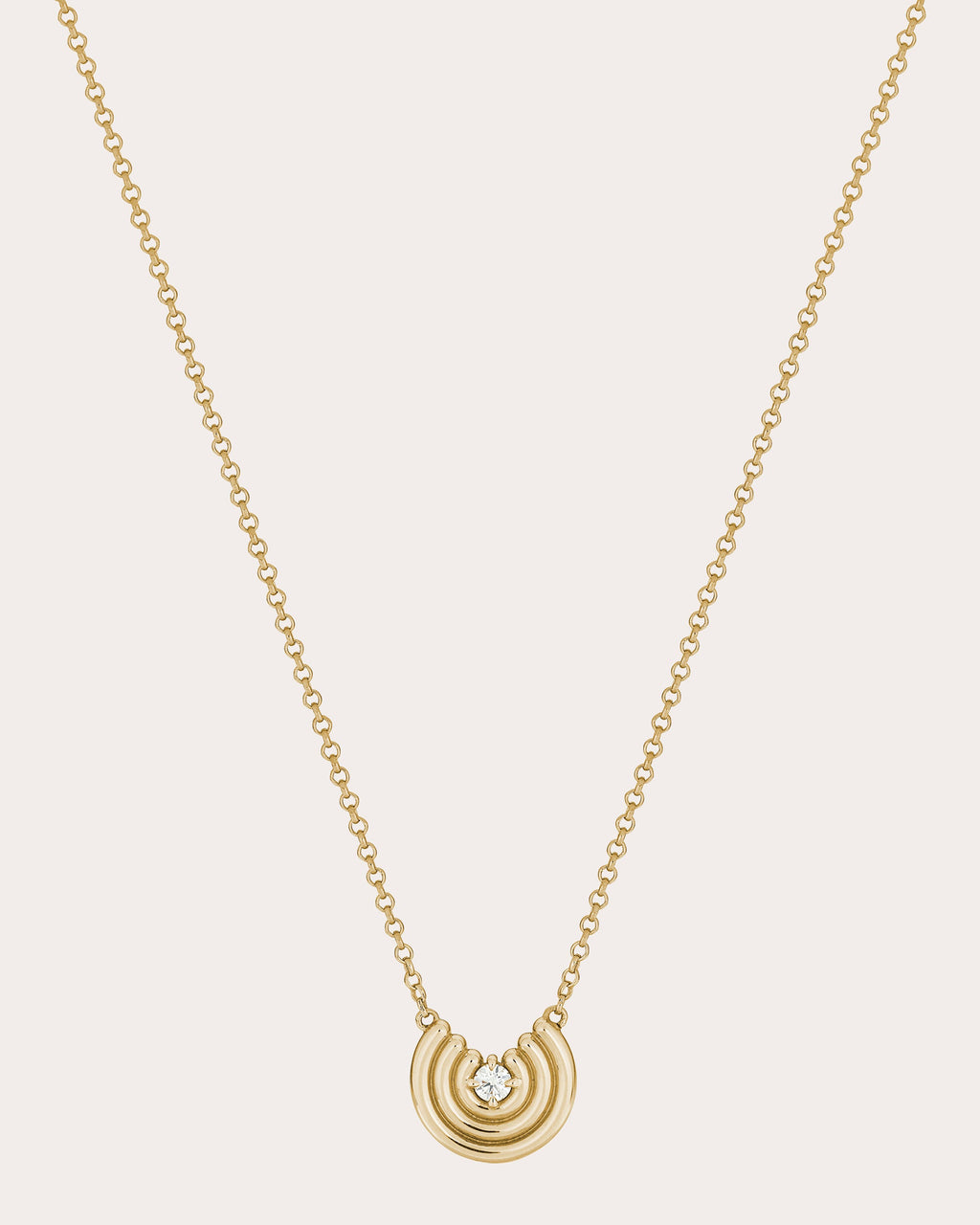 Diamond & 14k Gold Petite Revival Pendant Necklace