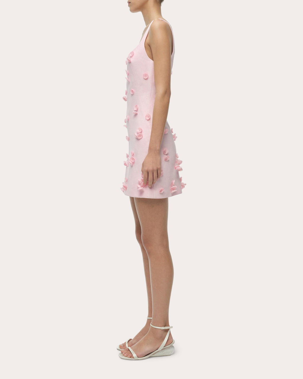 Cailinn Floral Appliqué Structured Mini Dress