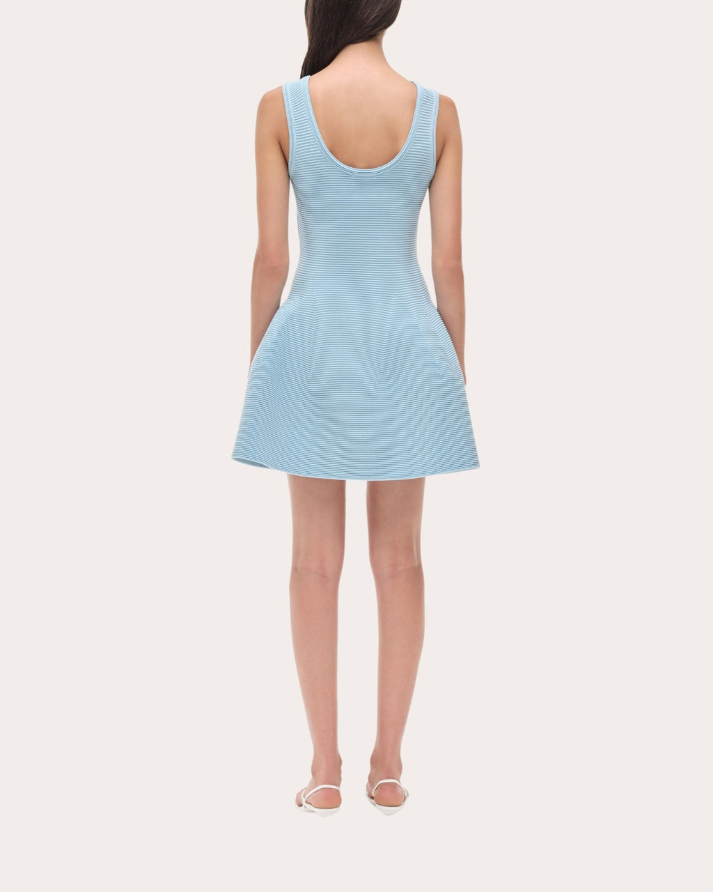 Larina Compact Knit Fit & Flare Mini Dress