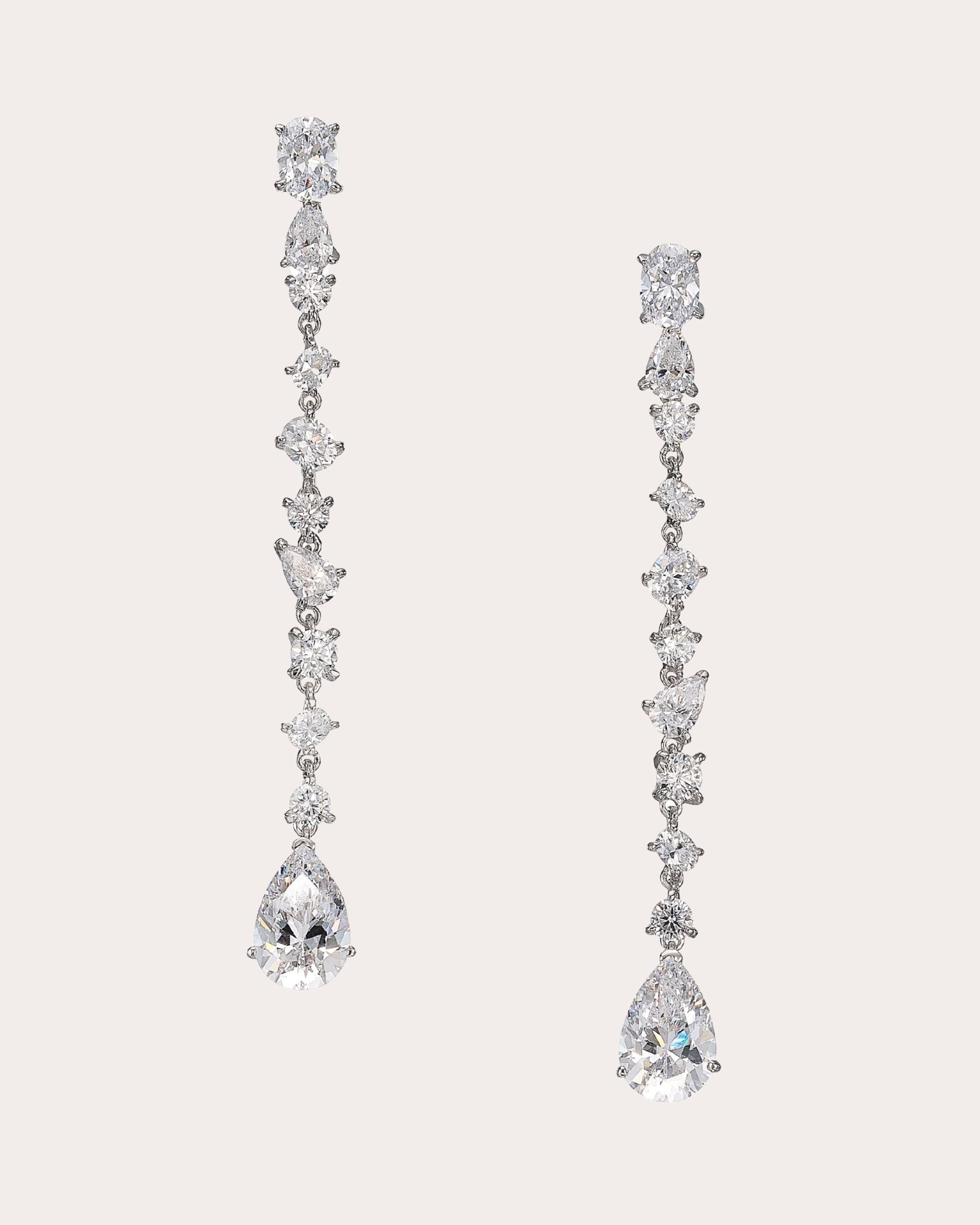 Diamond Celestial Dust Drop Earrings
