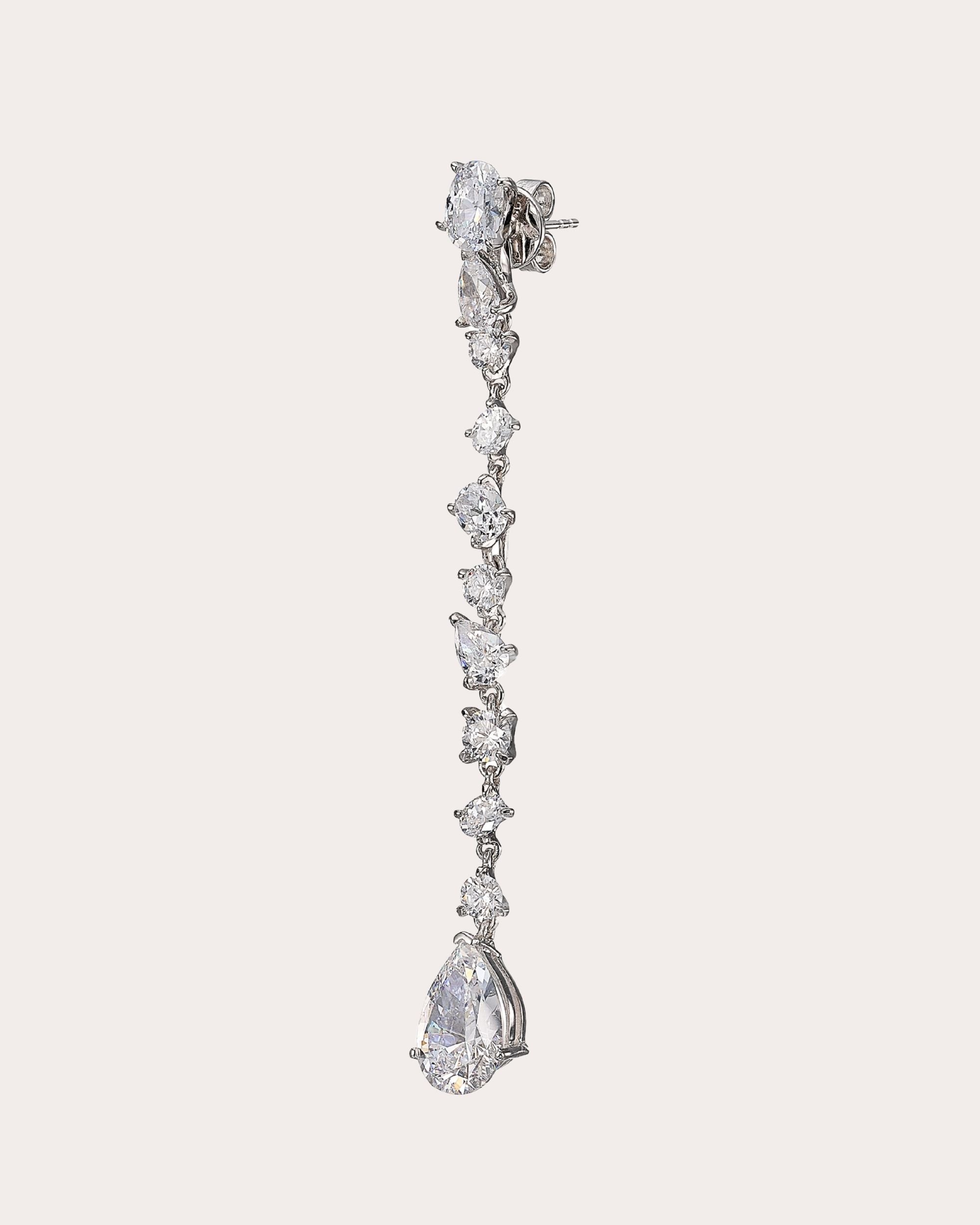 Diamond Celestial Dust Drop Earrings