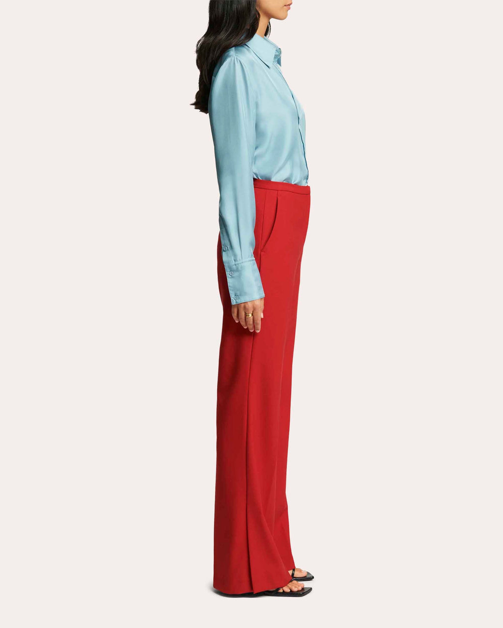 Prince Heavy Wool Twill Creased Trousers