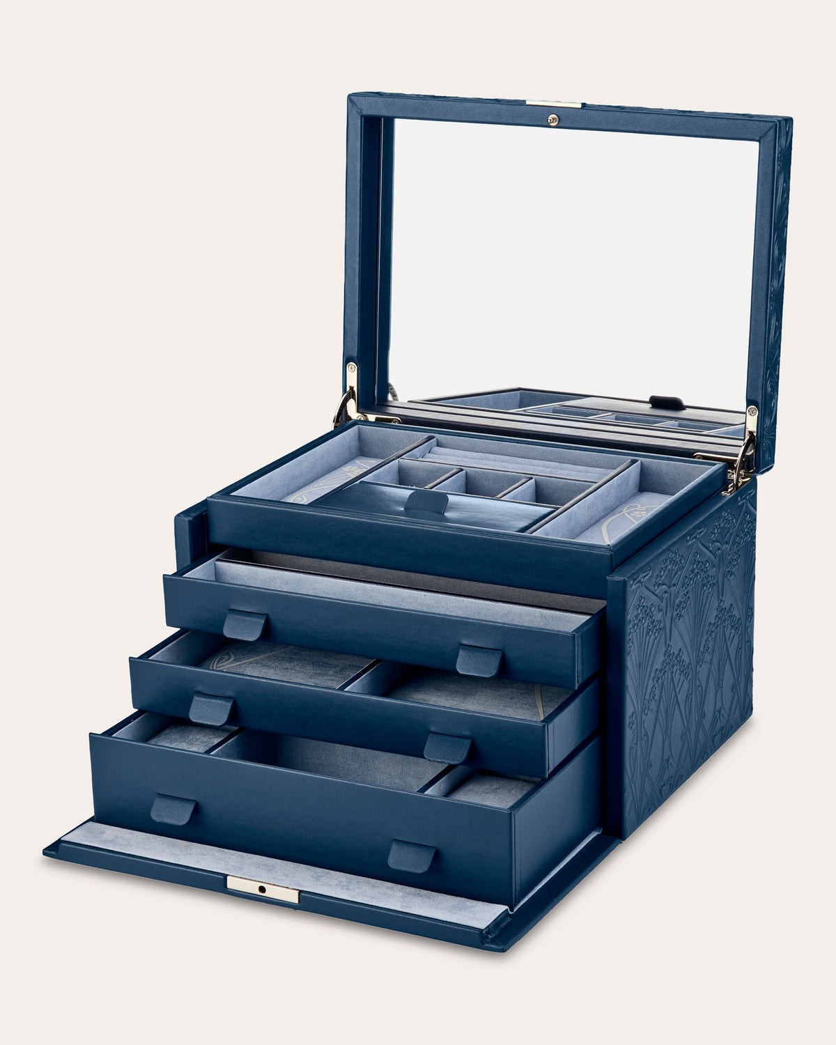 Liberty Large Embossed Jewelry Box
