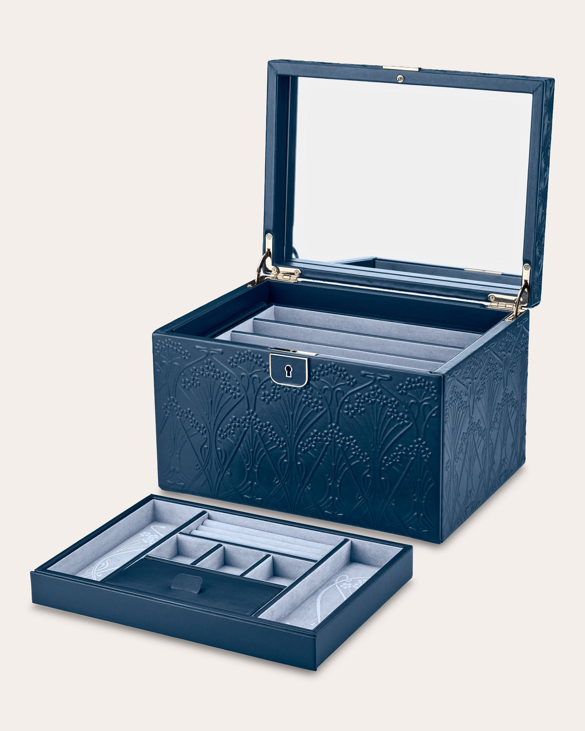 Liberty Large Embossed Jewelry Box