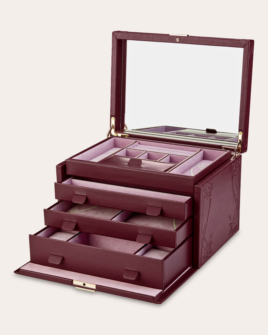 Liberty Large Embossed Jewelry Box