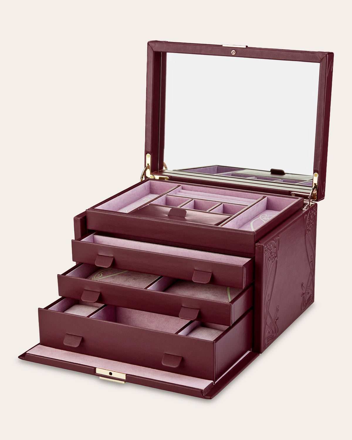 Liberty Large Embossed Jewelry Box