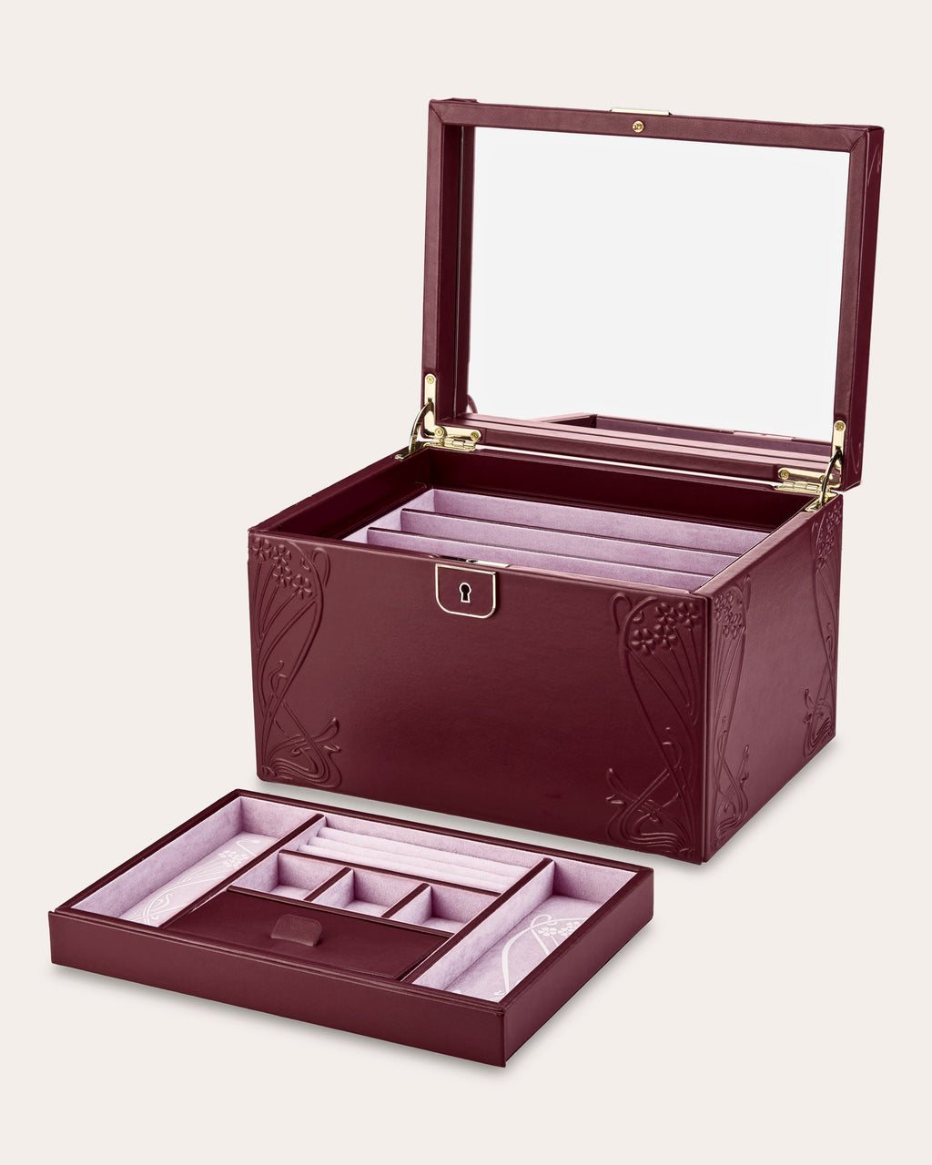 Liberty Large Embossed Jewelry Box
