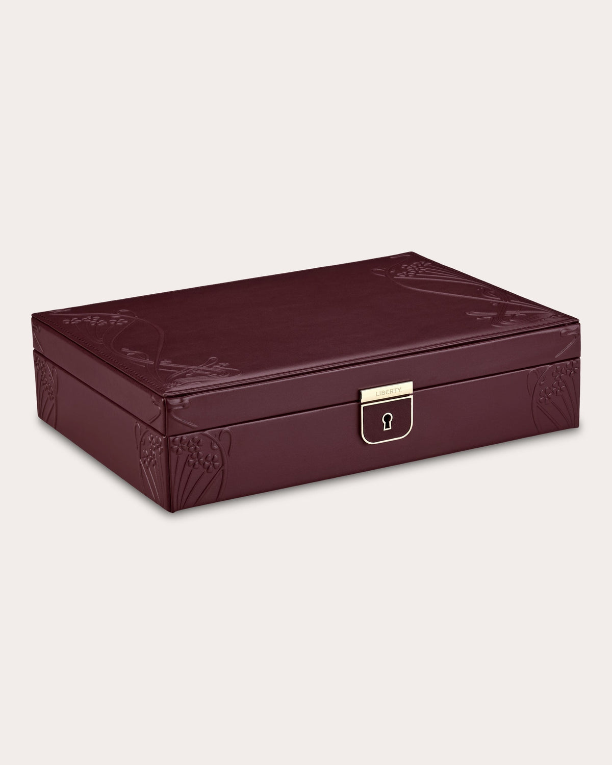 Liberty Medium Embossed Jewelry Box