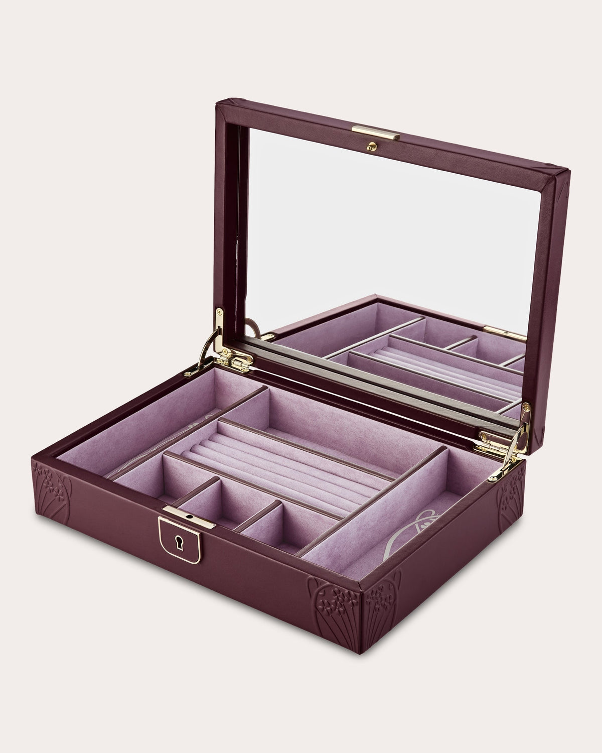 Liberty Medium Embossed Jewelry Box