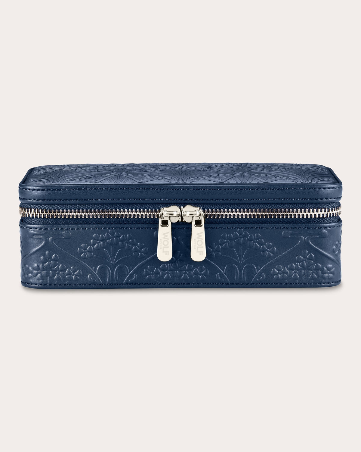 Liberty Medium Zip Embossed Jewelry Case