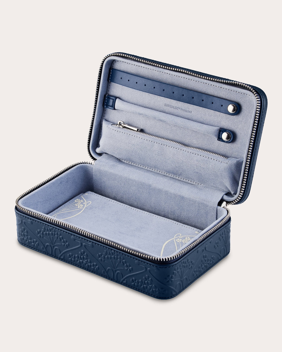 Liberty Medium Zip Embossed Jewelry Case