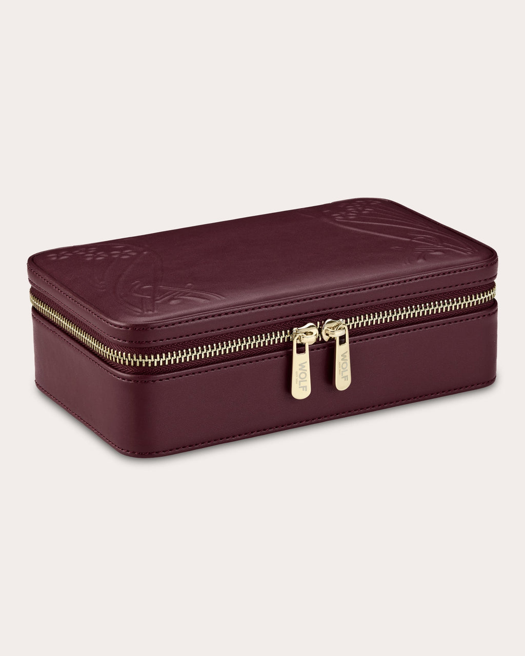Liberty Medium Zip Embossed Jewelry Case