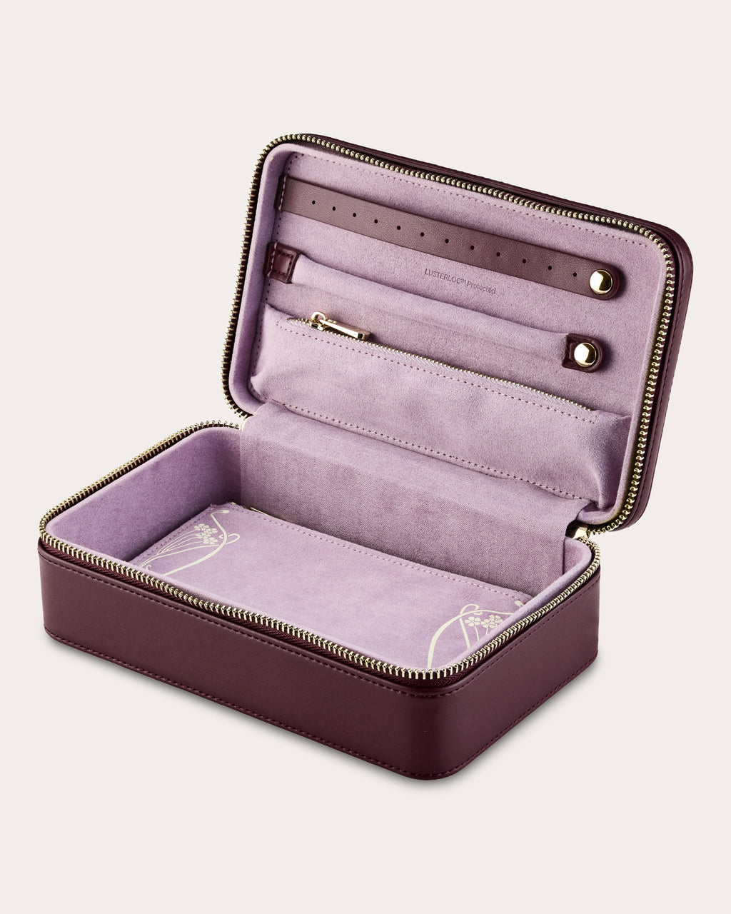 Liberty Medium Zip Embossed Jewelry Case