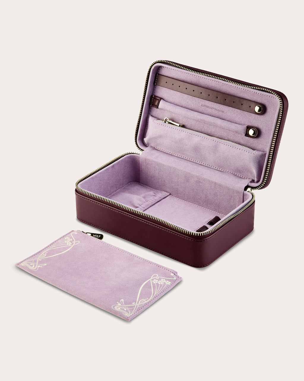 Liberty Medium Zip Embossed Jewelry Case
