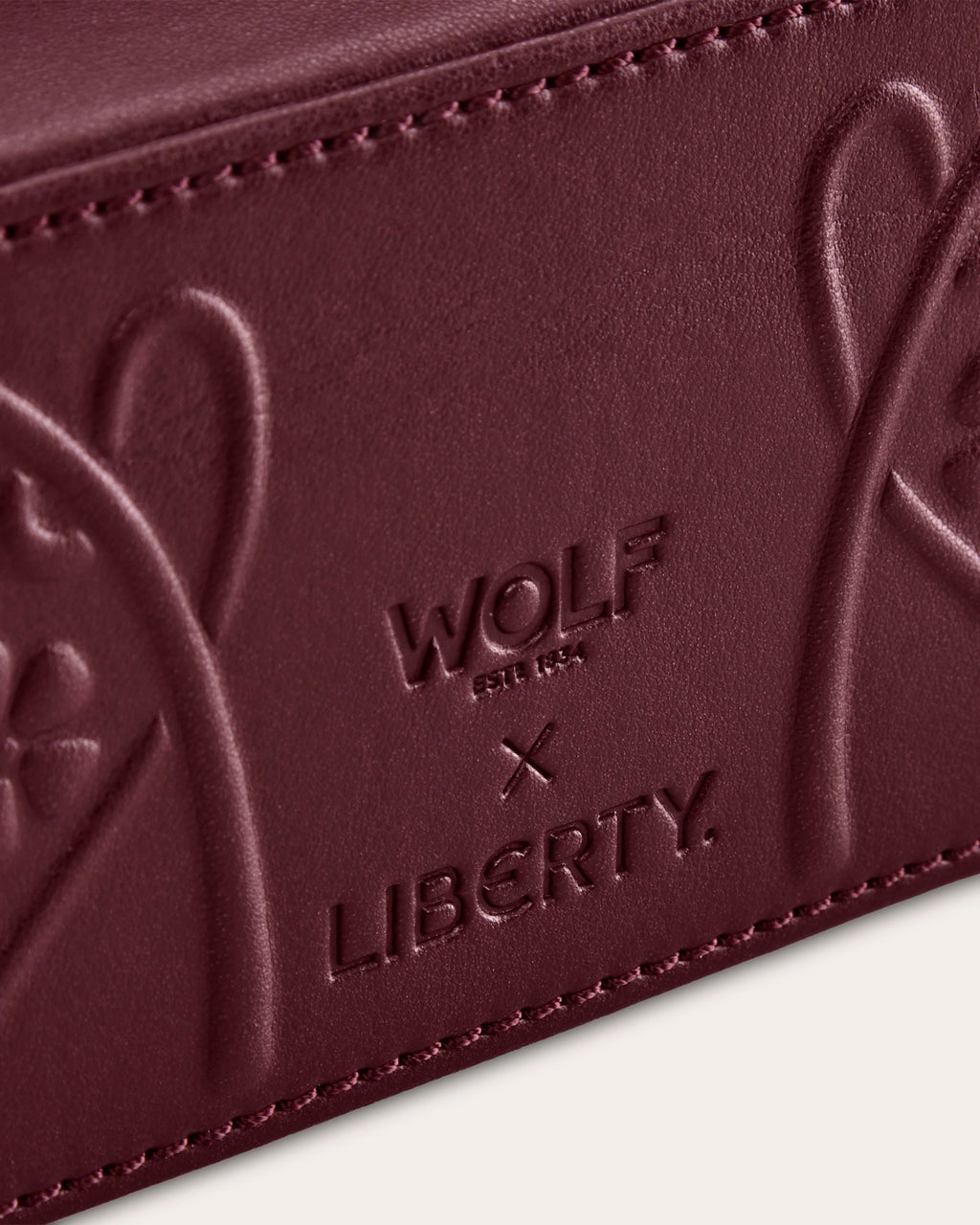 Liberty Medium Zip Embossed Jewelry Case