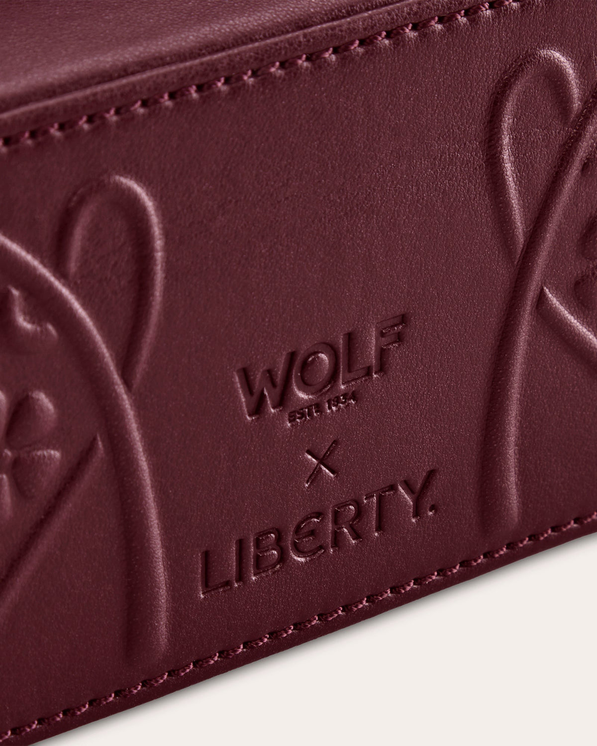 Liberty Medium Zip Embossed Jewelry Case