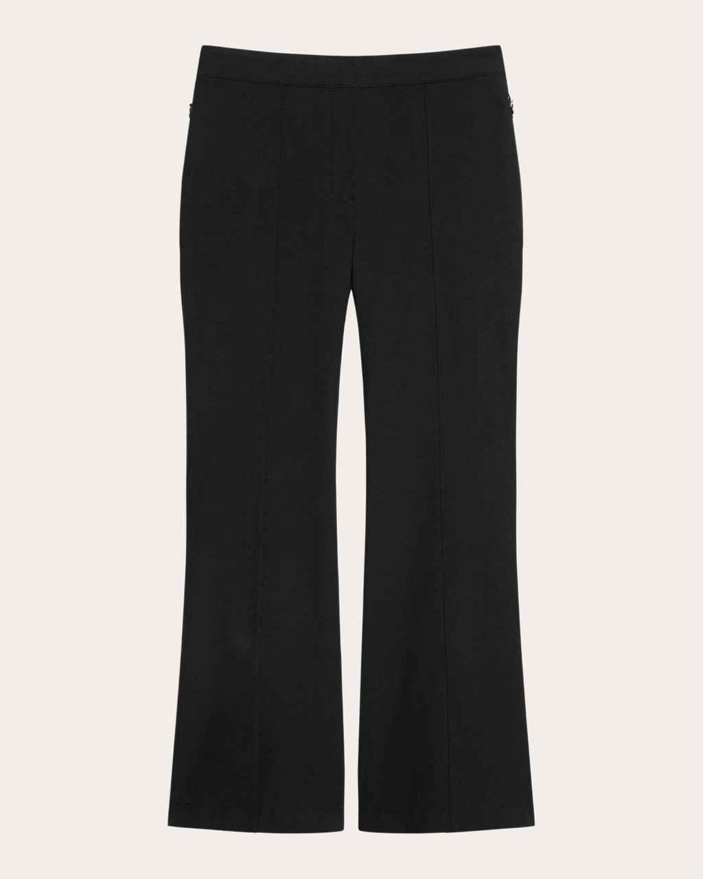 Stretch Cotton Seamed Crop Kick Pants