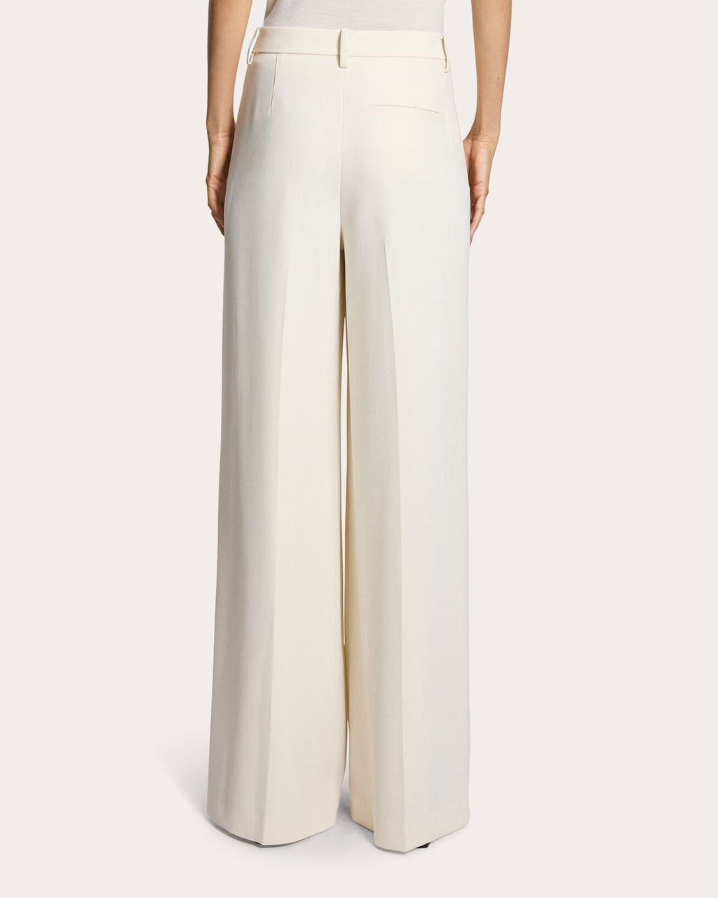 Admiral Crepe Pleated Wide-Leg Trousers