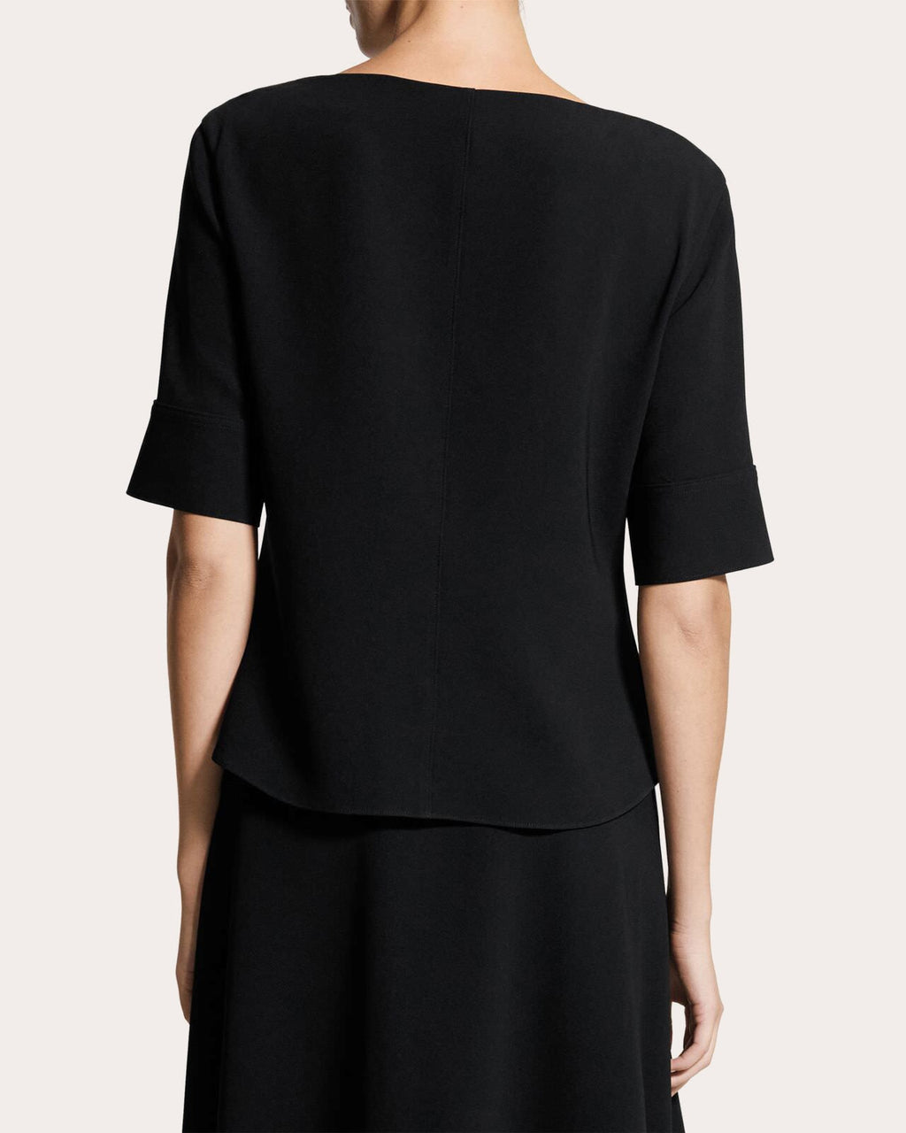 Admiral Crepe Seamed Boatneck Top