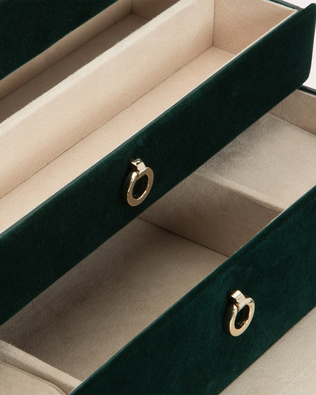 Zoe Embroidered Velvet Medium Jewelry Box