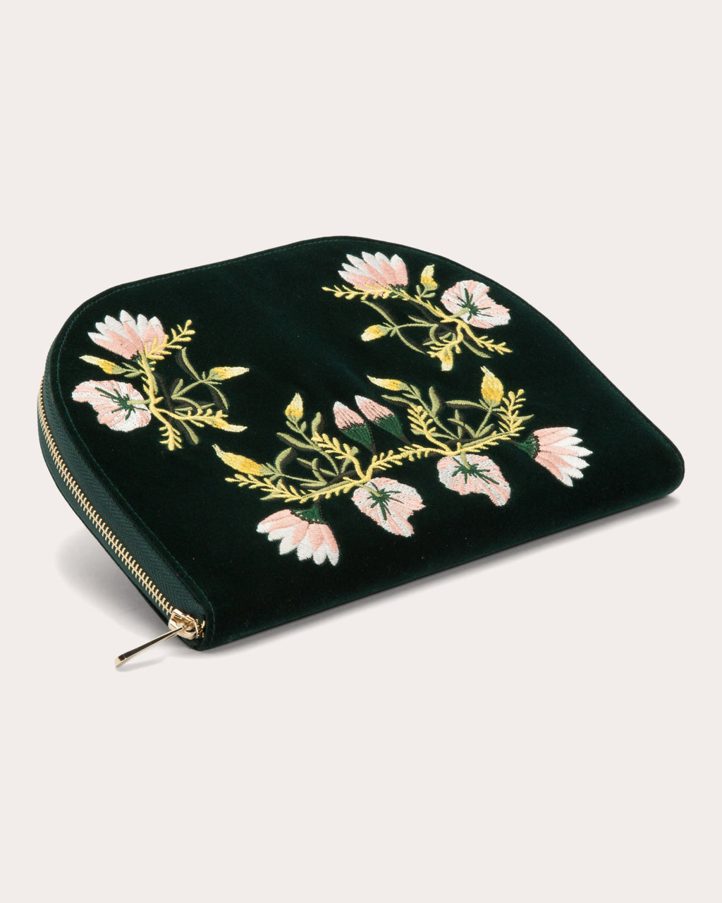 Zoe Embroidered Velvet Jewelry Portfolio