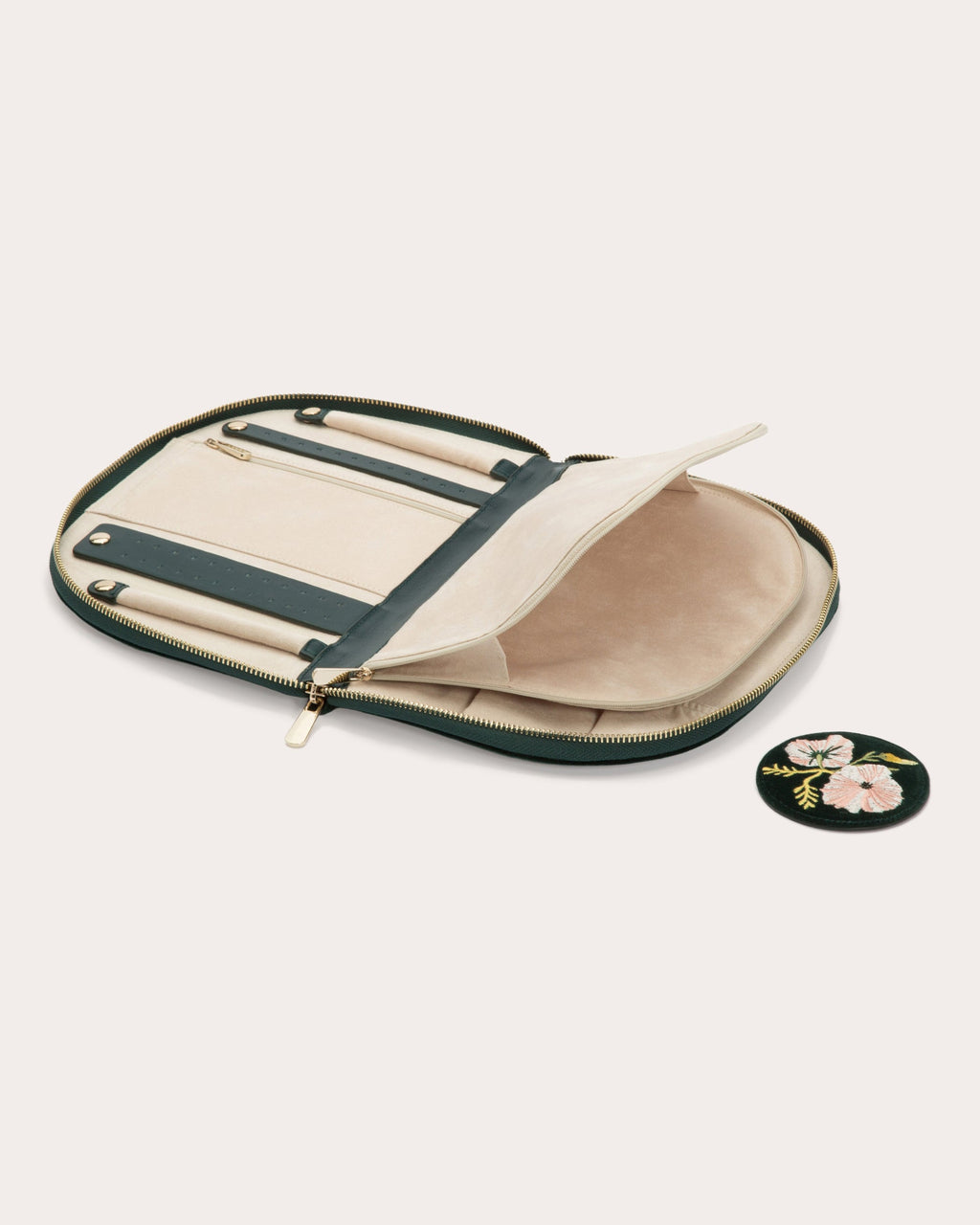 Zoe Embroidered Velvet Jewelry Portfolio