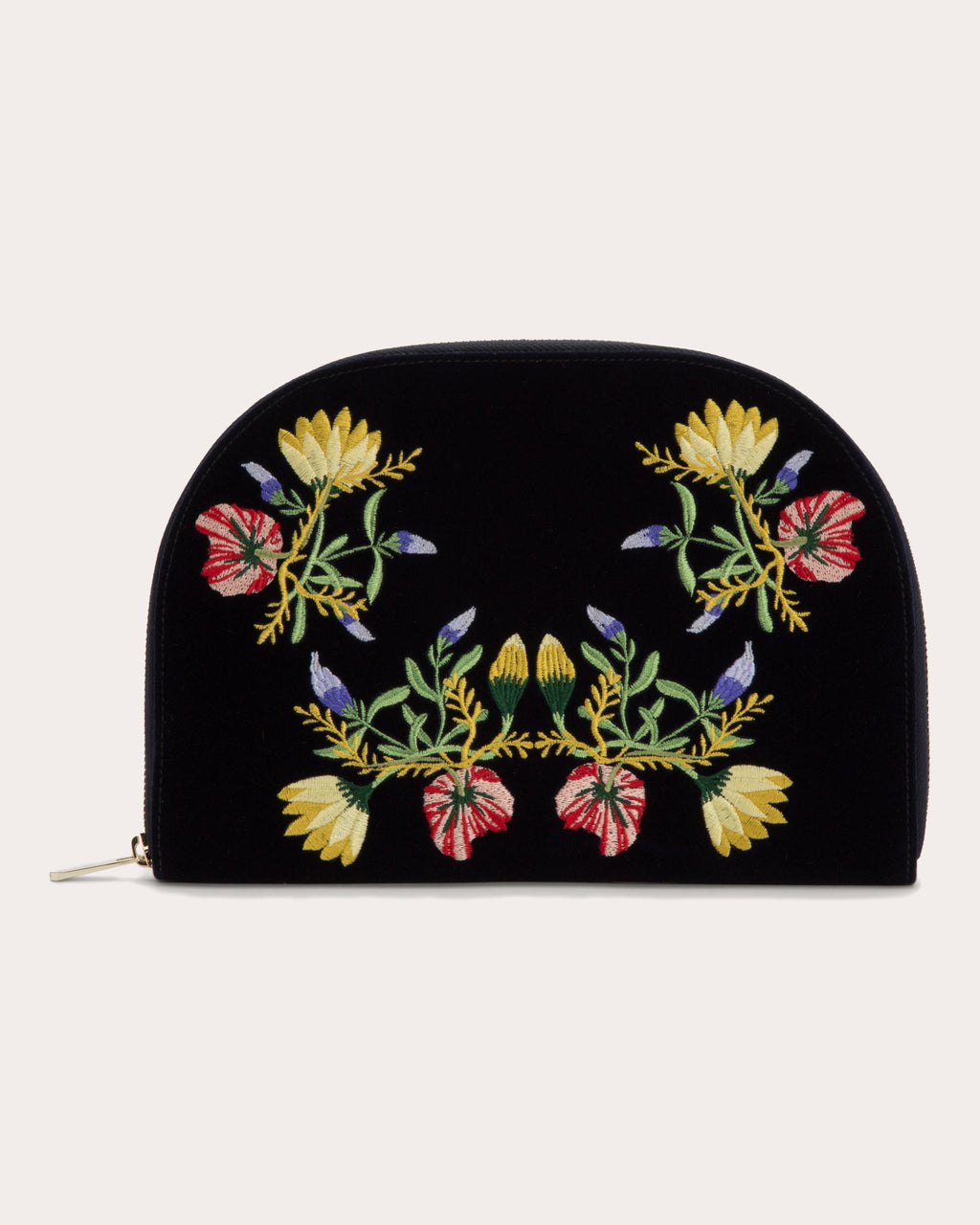 Zoe Embroidered Velvet Jewelry Portfolio