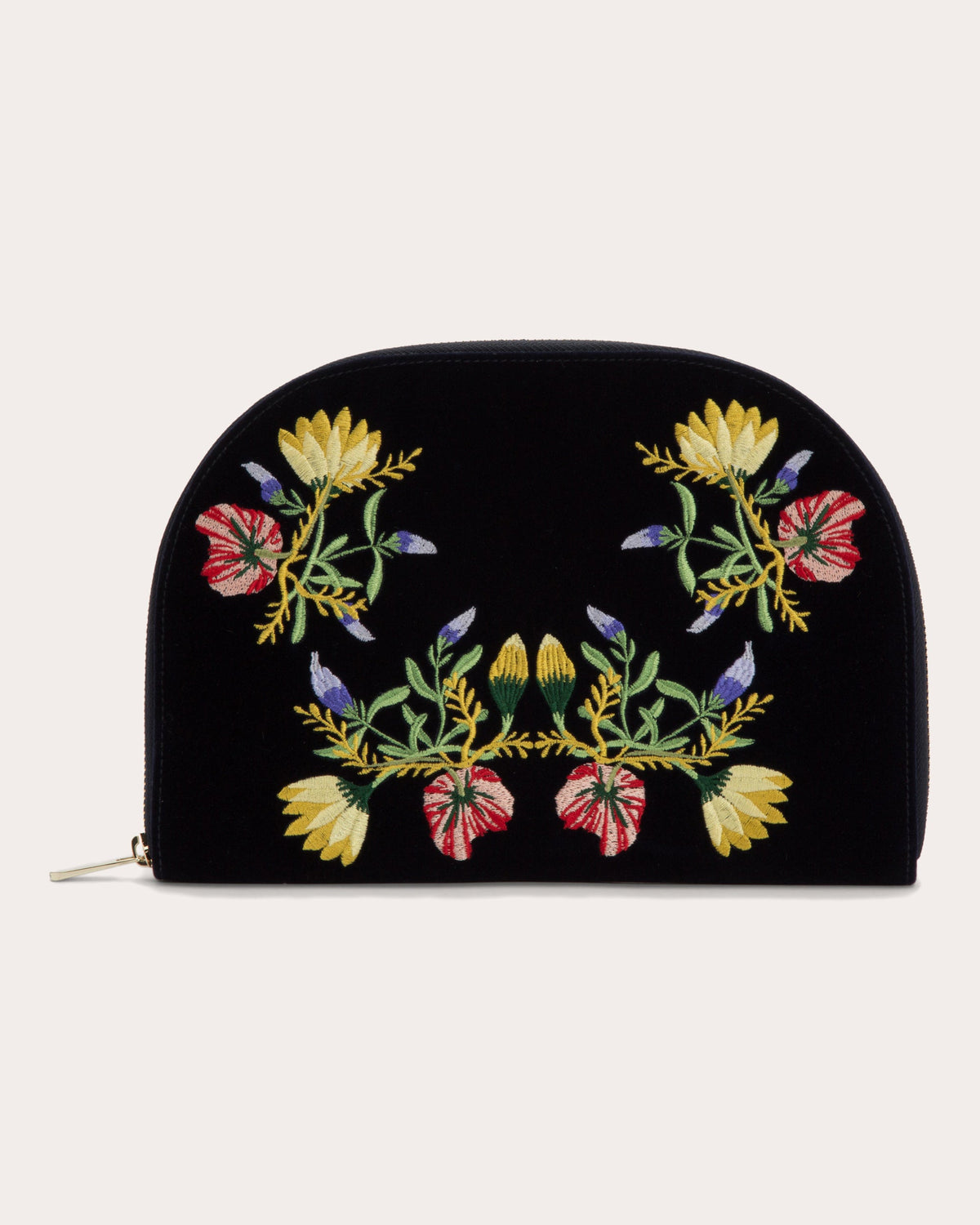 Zoe Embroidered Velvet Jewelry Portfolio