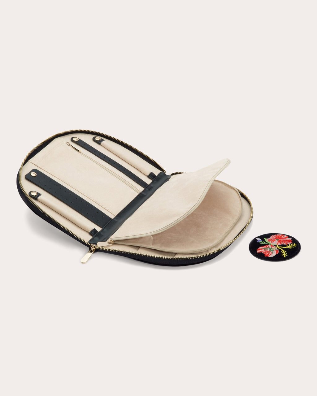 Zoe Embroidered Velvet Jewelry Portfolio
