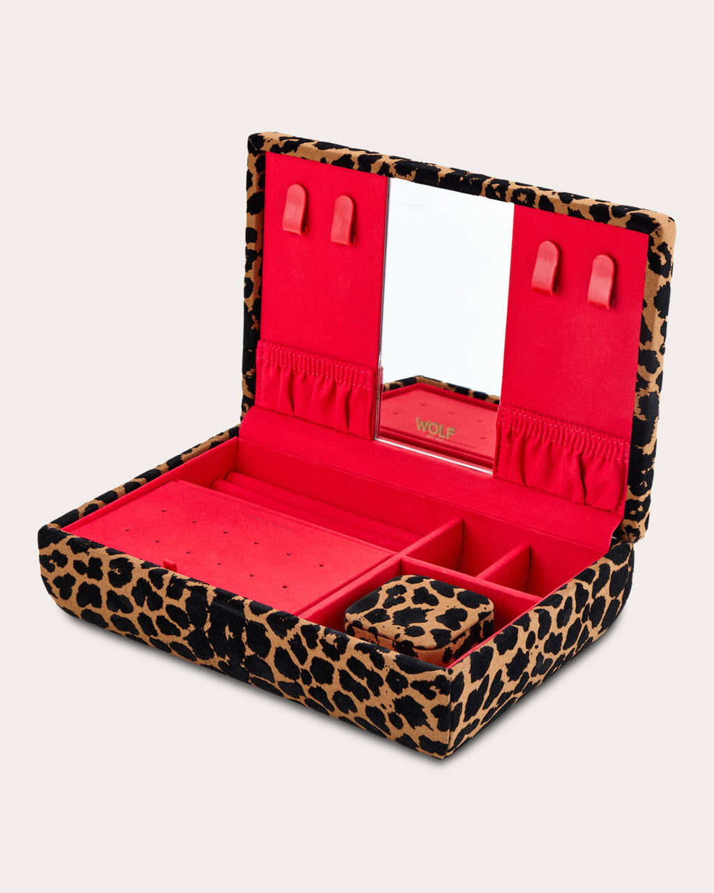 Savanna Leopard Medium Jewelry Box